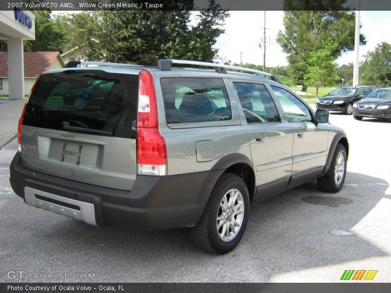 Willow Green Metallic / Taupe 2007 Volvo XC70 AWD