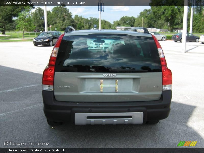 Willow Green Metallic / Taupe 2007 Volvo XC70 AWD