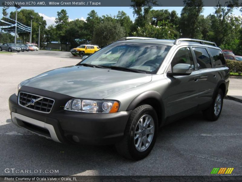 Willow Green Metallic / Taupe 2007 Volvo XC70 AWD