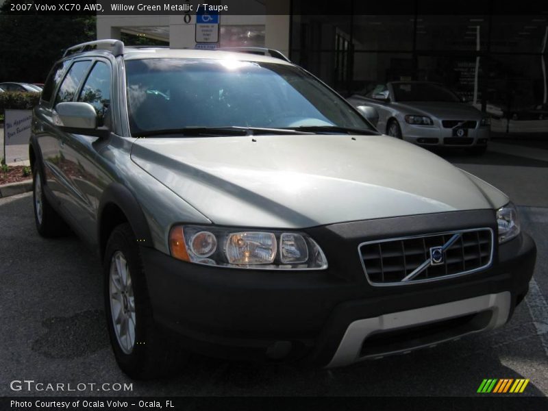 Willow Green Metallic / Taupe 2007 Volvo XC70 AWD