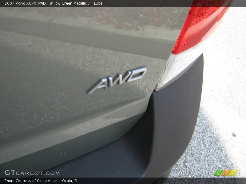 Willow Green Metallic / Taupe 2007 Volvo XC70 AWD