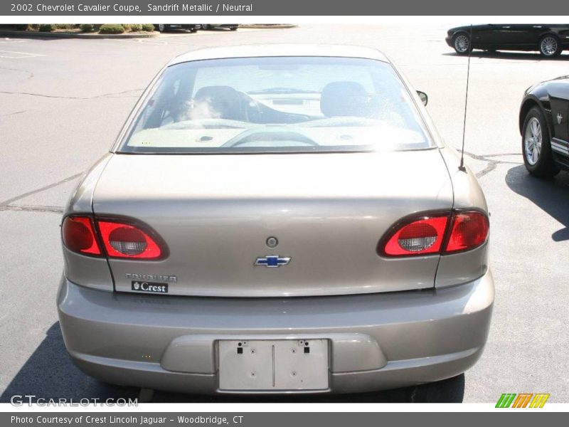 Sandrift Metallic / Neutral 2002 Chevrolet Cavalier Coupe
