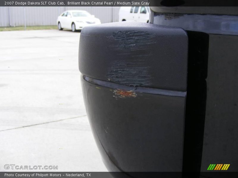 Brilliant Black Crystal Pearl / Medium Slate Gray 2007 Dodge Dakota SLT Club Cab