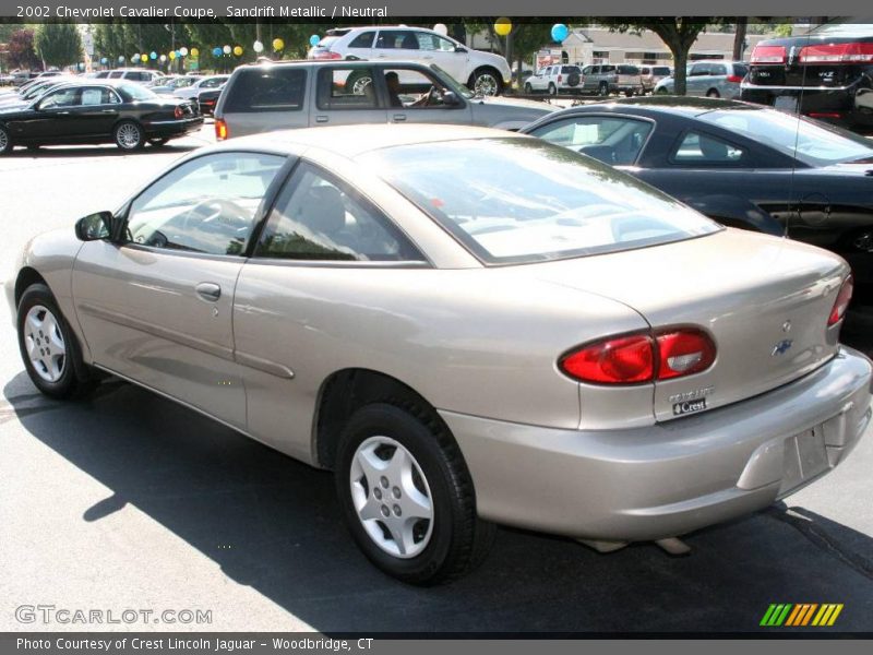 Sandrift Metallic / Neutral 2002 Chevrolet Cavalier Coupe