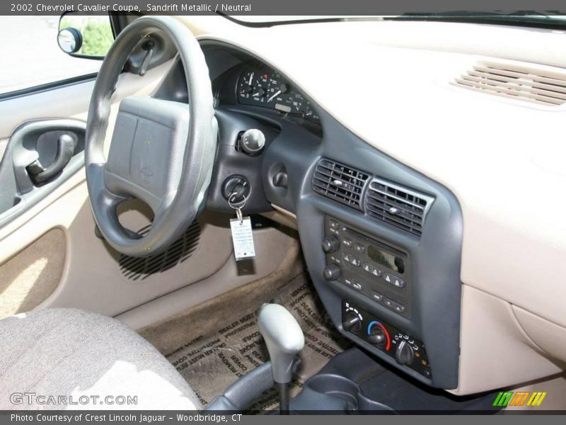 Sandrift Metallic / Neutral 2002 Chevrolet Cavalier Coupe