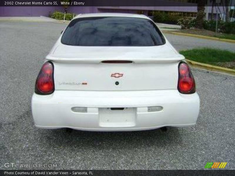White / Ebony 2002 Chevrolet Monte Carlo SS