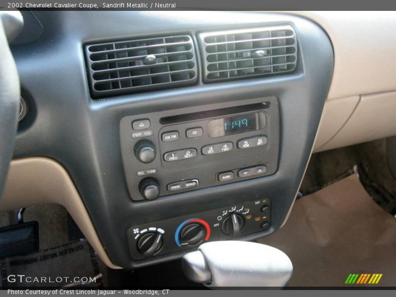 Sandrift Metallic / Neutral 2002 Chevrolet Cavalier Coupe