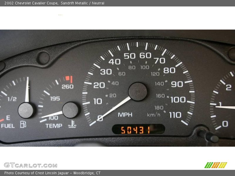 Sandrift Metallic / Neutral 2002 Chevrolet Cavalier Coupe