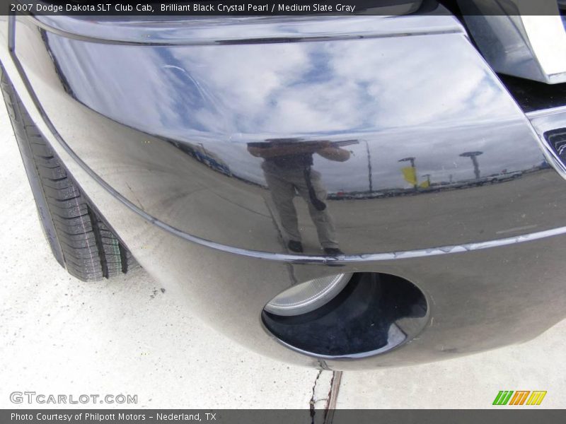 Brilliant Black Crystal Pearl / Medium Slate Gray 2007 Dodge Dakota SLT Club Cab