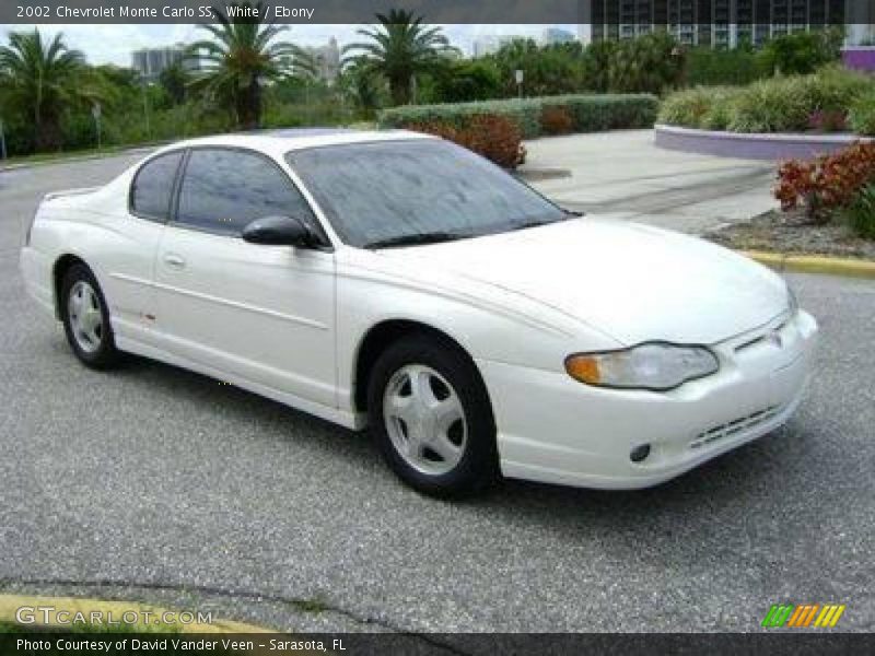 White / Ebony 2002 Chevrolet Monte Carlo SS