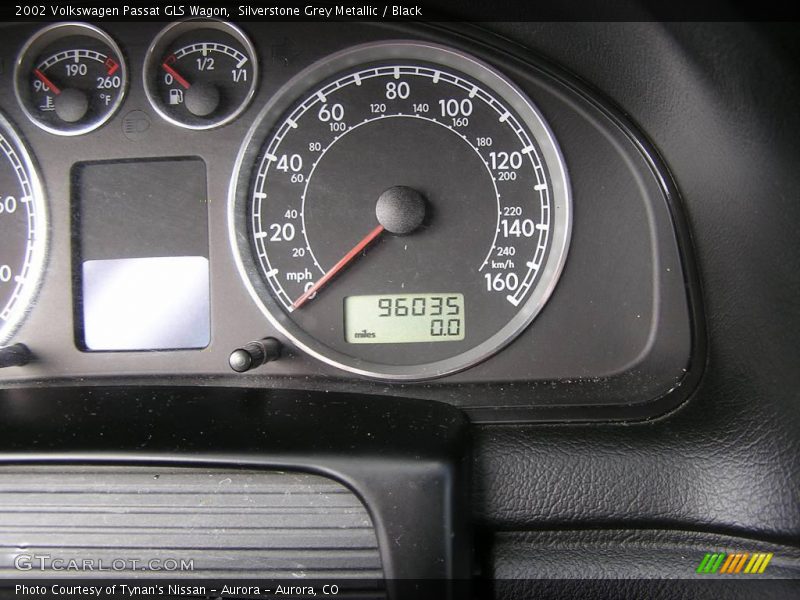 Silverstone Grey Metallic / Black 2002 Volkswagen Passat GLS Wagon