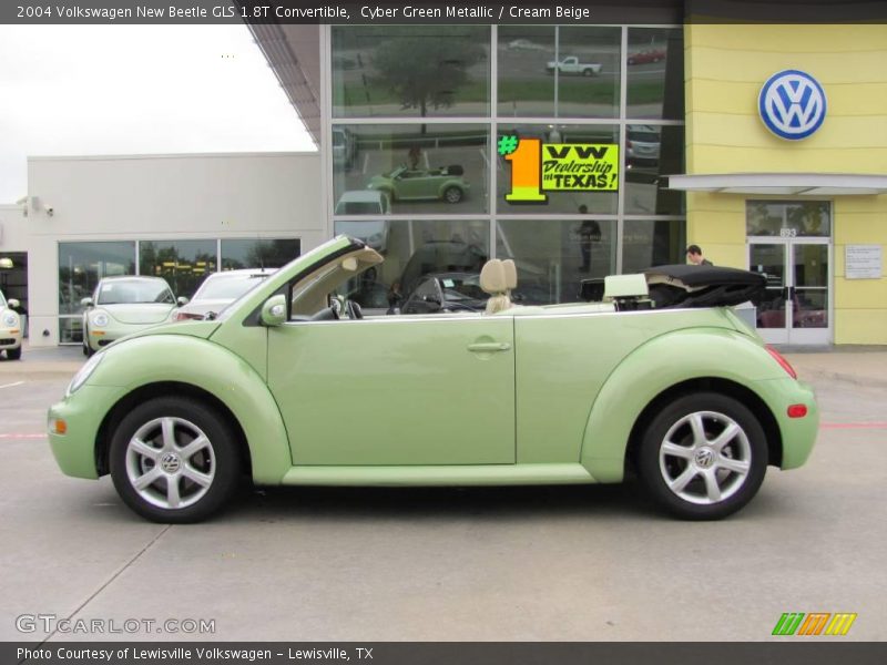 Cyber Green Metallic / Cream Beige 2004 Volkswagen New Beetle GLS 1.8T Convertible