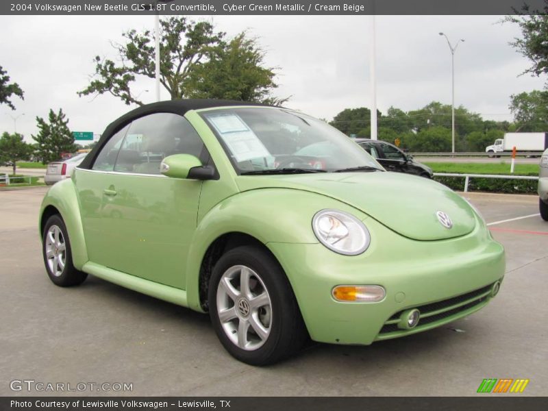 Cyber Green Metallic / Cream Beige 2004 Volkswagen New Beetle GLS 1.8T Convertible