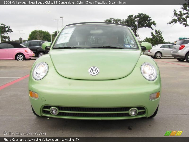 Cyber Green Metallic / Cream Beige 2004 Volkswagen New Beetle GLS 1.8T Convertible