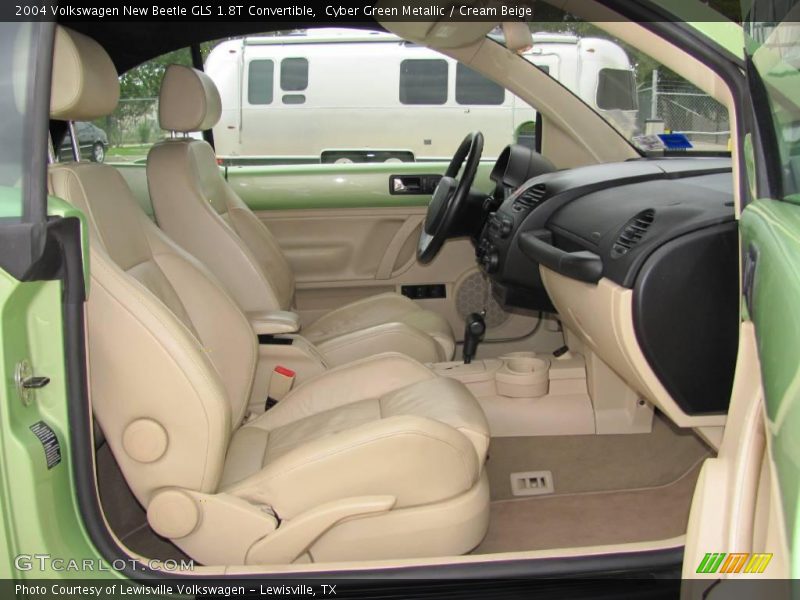 Cyber Green Metallic / Cream Beige 2004 Volkswagen New Beetle GLS 1.8T Convertible