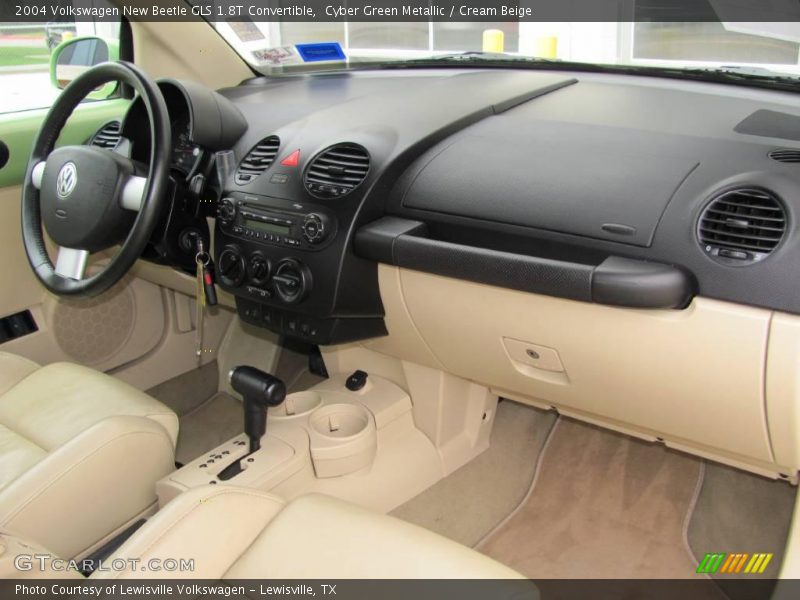 Cyber Green Metallic / Cream Beige 2004 Volkswagen New Beetle GLS 1.8T Convertible