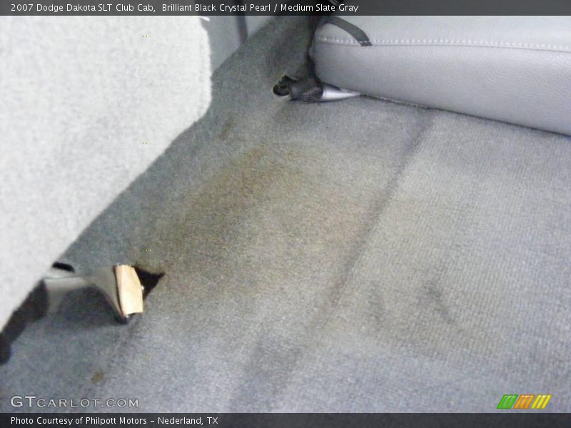 Brilliant Black Crystal Pearl / Medium Slate Gray 2007 Dodge Dakota SLT Club Cab