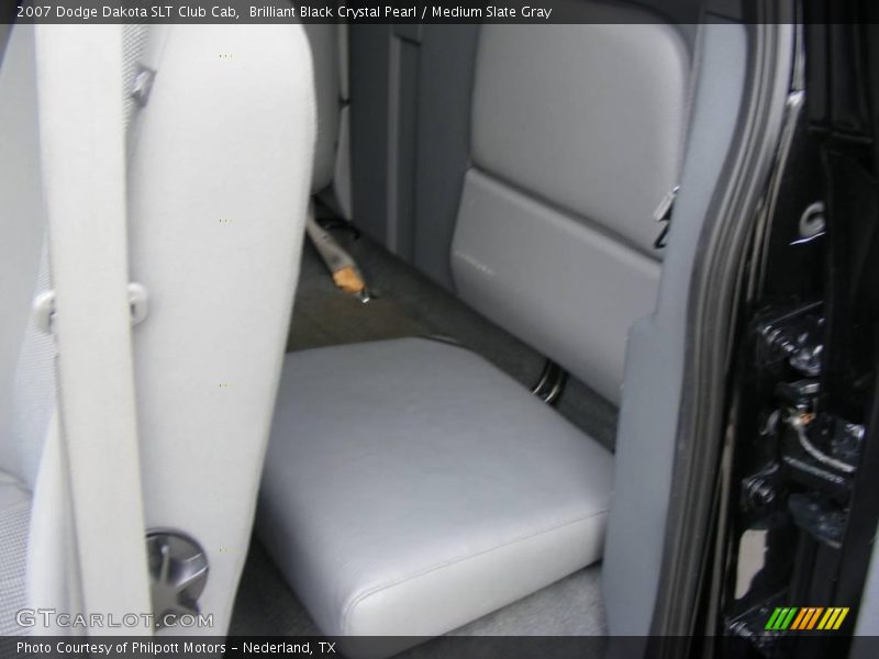 Brilliant Black Crystal Pearl / Medium Slate Gray 2007 Dodge Dakota SLT Club Cab