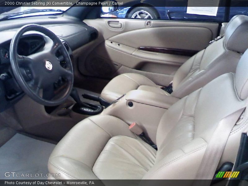 Champagne Pearl / Camel 2000 Chrysler Sebring JXi Convertible