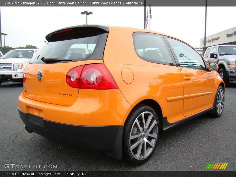 Fahrenheit Orange / Anthracite 2007 Volkswagen GTI 2 Door Fahrenheit Edition