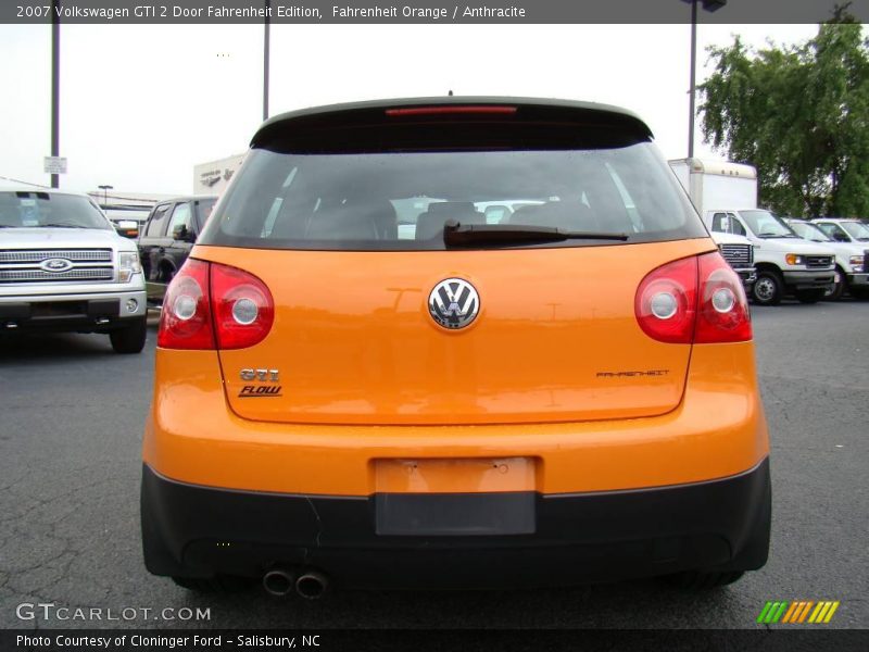 Fahrenheit Orange / Anthracite 2007 Volkswagen GTI 2 Door Fahrenheit Edition