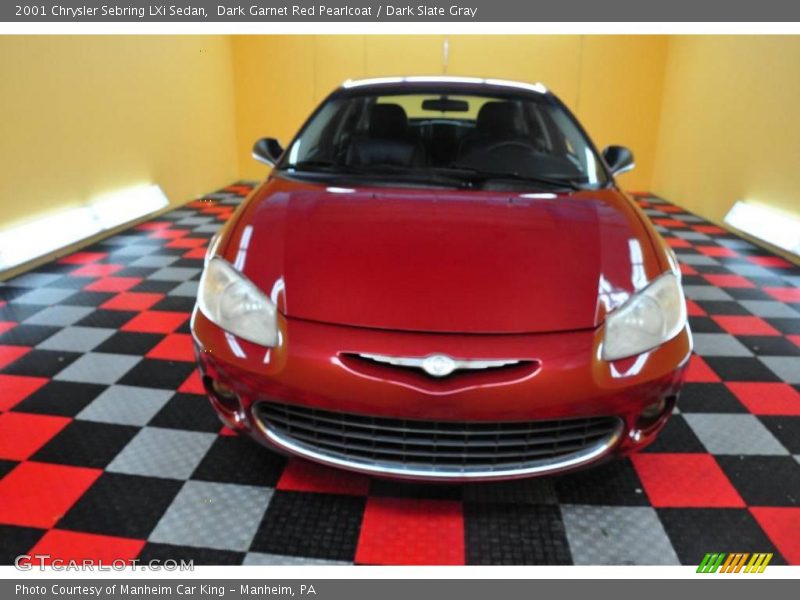 Dark Garnet Red Pearlcoat / Dark Slate Gray 2001 Chrysler Sebring LXi Sedan
