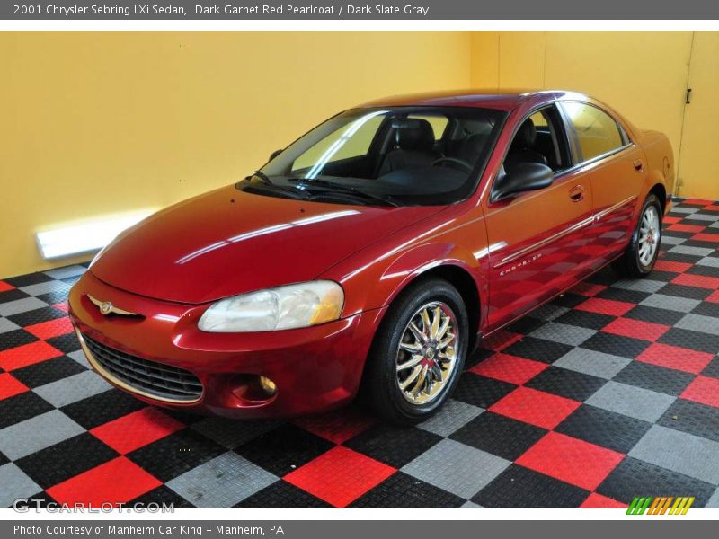 Dark Garnet Red Pearlcoat / Dark Slate Gray 2001 Chrysler Sebring LXi Sedan