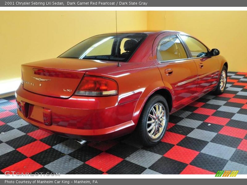 Dark Garnet Red Pearlcoat / Dark Slate Gray 2001 Chrysler Sebring LXi Sedan