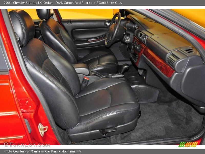 Dark Garnet Red Pearlcoat / Dark Slate Gray 2001 Chrysler Sebring LXi Sedan