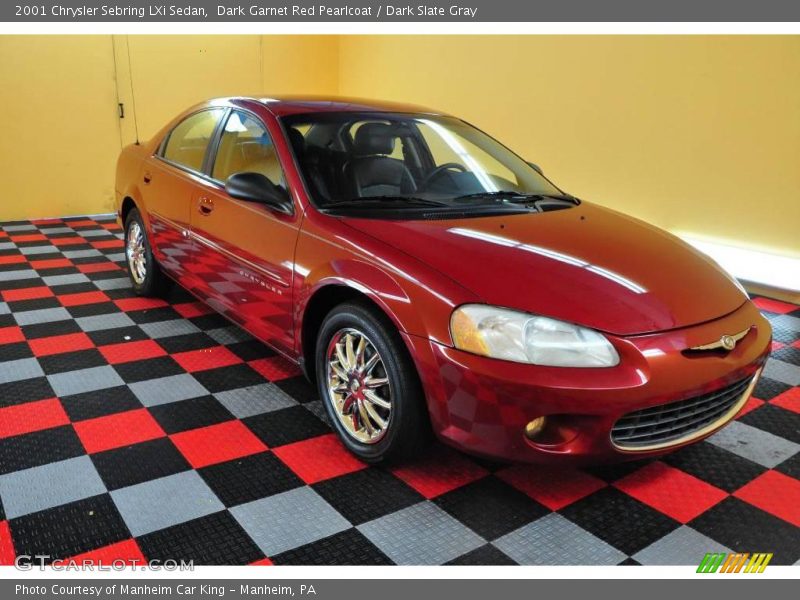 Dark Garnet Red Pearlcoat / Dark Slate Gray 2001 Chrysler Sebring LXi Sedan