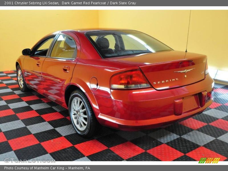 Dark Garnet Red Pearlcoat / Dark Slate Gray 2001 Chrysler Sebring LXi Sedan