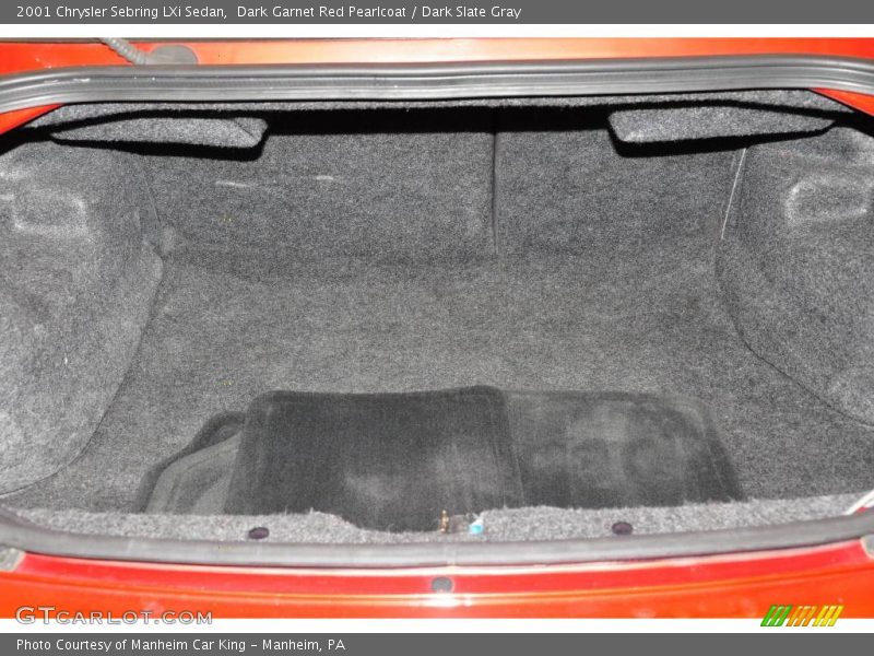 Dark Garnet Red Pearlcoat / Dark Slate Gray 2001 Chrysler Sebring LXi Sedan