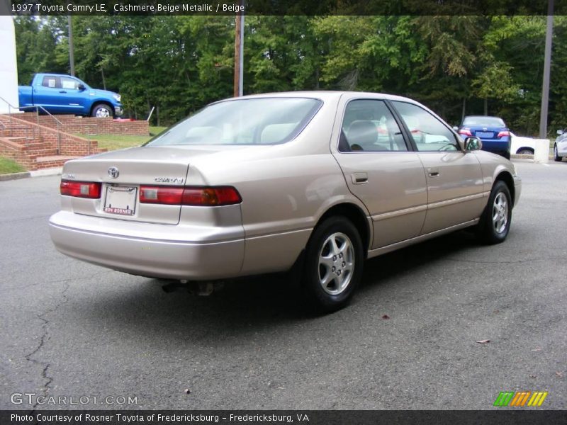 Cashmere Beige Metallic / Beige 1997 Toyota Camry LE