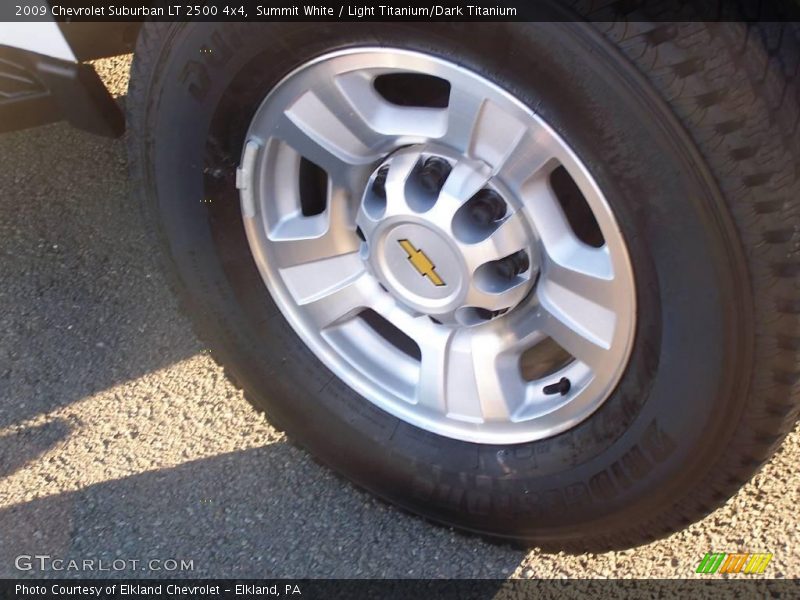 Summit White / Light Titanium/Dark Titanium 2009 Chevrolet Suburban LT 2500 4x4
