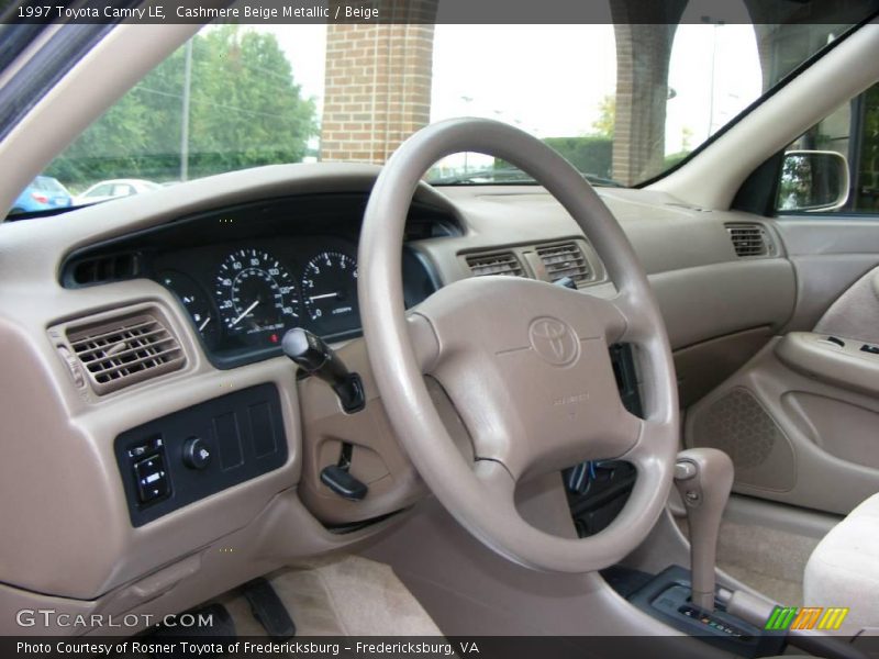Cashmere Beige Metallic / Beige 1997 Toyota Camry LE