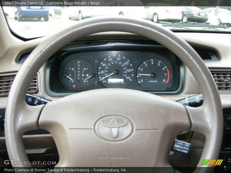 Cashmere Beige Metallic / Beige 1997 Toyota Camry LE