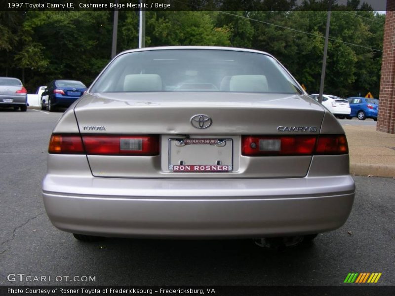 Cashmere Beige Metallic / Beige 1997 Toyota Camry LE