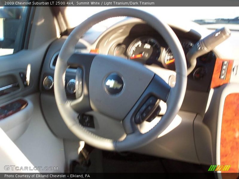 Summit White / Light Titanium/Dark Titanium 2009 Chevrolet Suburban LT 2500 4x4