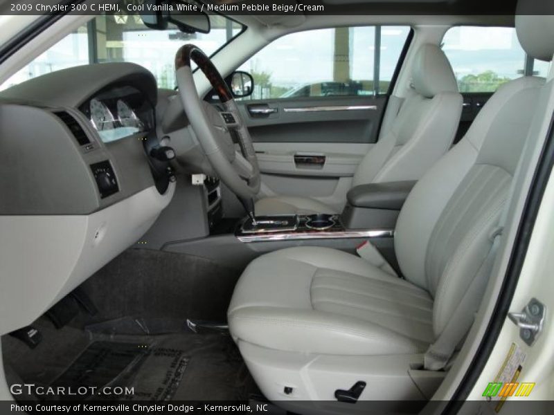 Cool Vanilla White / Medium Pebble Beige/Cream 2009 Chrysler 300 C HEMI