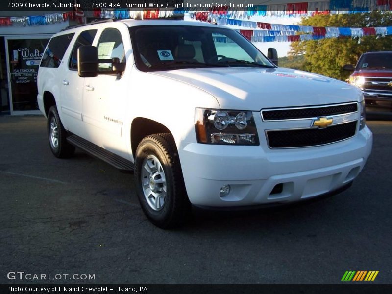 Summit White / Light Titanium/Dark Titanium 2009 Chevrolet Suburban LT 2500 4x4