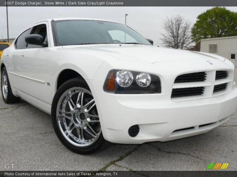 Stone White / Dark Slate Gray/Light Graystone 2007 Dodge Charger
