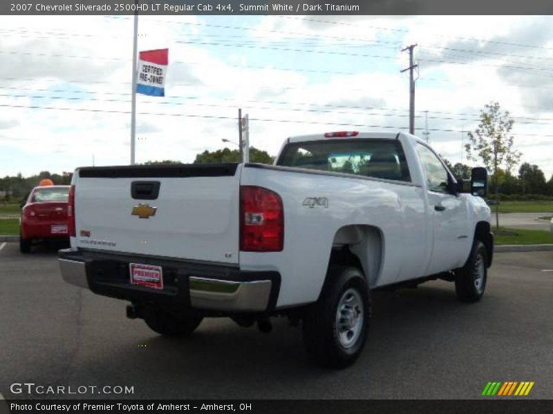 Summit White / Dark Titanium 2007 Chevrolet Silverado 2500HD LT Regular Cab 4x4