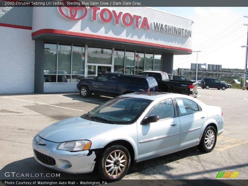 Sterling Blue Satin Glow / Dark Slate Gray 2002 Chrysler Sebring LXi Sedan