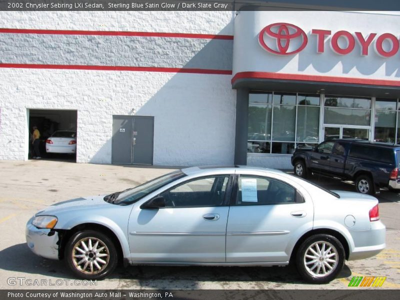 Sterling Blue Satin Glow / Dark Slate Gray 2002 Chrysler Sebring LXi Sedan