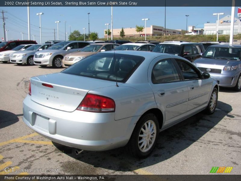 Sterling Blue Satin Glow / Dark Slate Gray 2002 Chrysler Sebring LXi Sedan