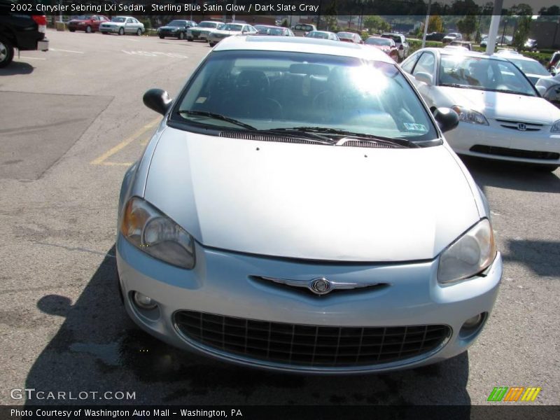 Sterling Blue Satin Glow / Dark Slate Gray 2002 Chrysler Sebring LXi Sedan