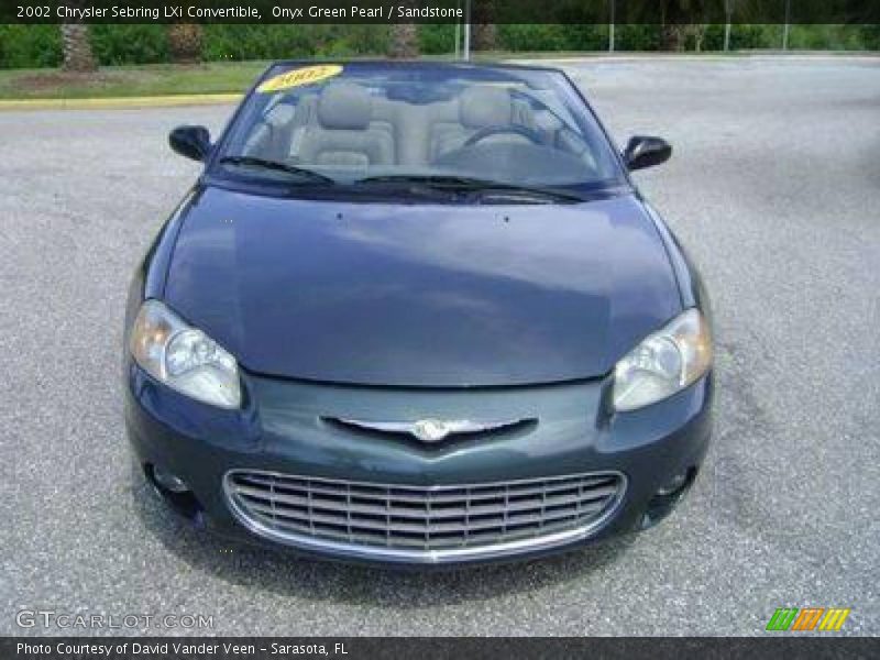 Onyx Green Pearl / Sandstone 2002 Chrysler Sebring LXi Convertible