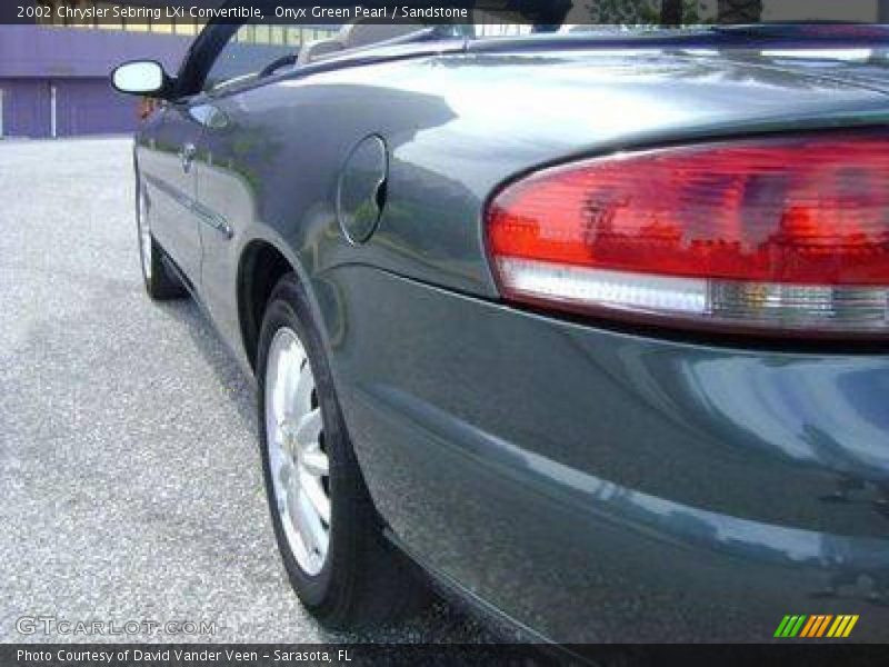Onyx Green Pearl / Sandstone 2002 Chrysler Sebring LXi Convertible