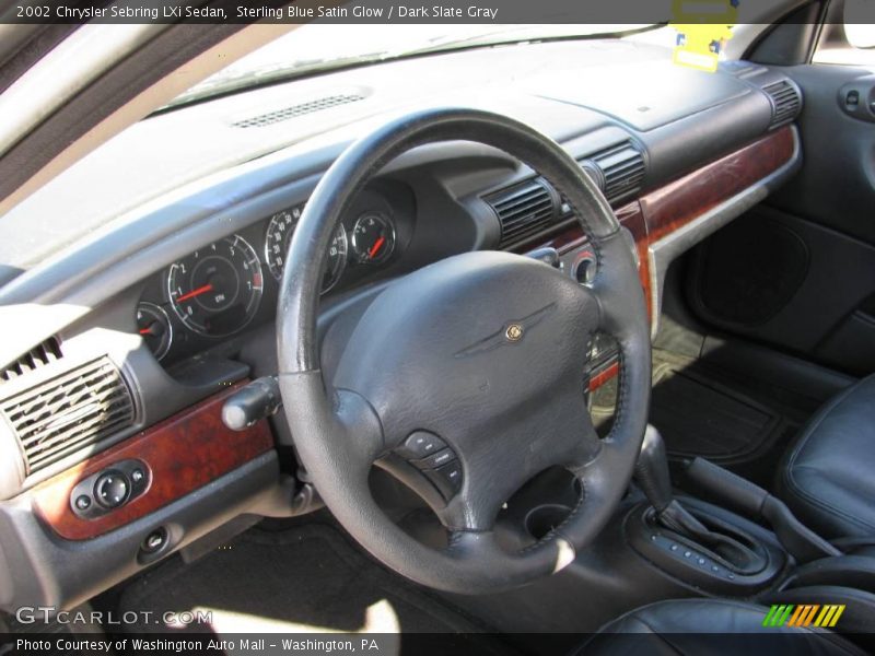 Sterling Blue Satin Glow / Dark Slate Gray 2002 Chrysler Sebring LXi Sedan
