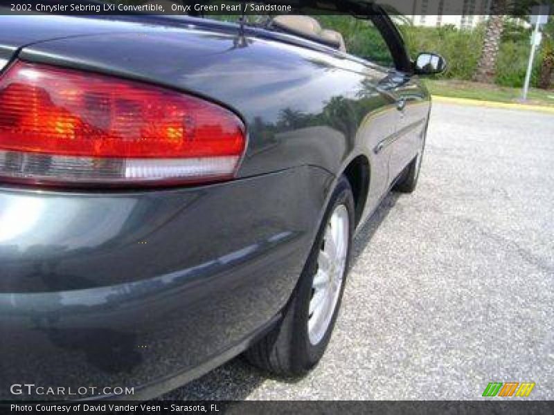 Onyx Green Pearl / Sandstone 2002 Chrysler Sebring LXi Convertible